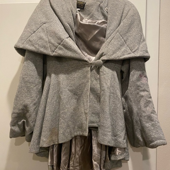 NORMA KAMALI “OMO” means ON MY OWN” VINTAGE SWEATSHIRT MATERIAL SIZE:S GREY - Picture 9 of 9